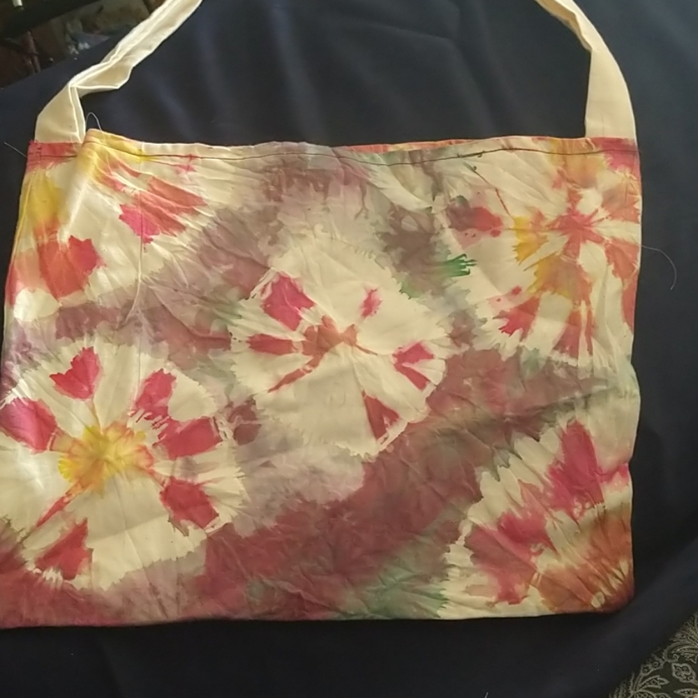 Handmade & hand dyed tote bag